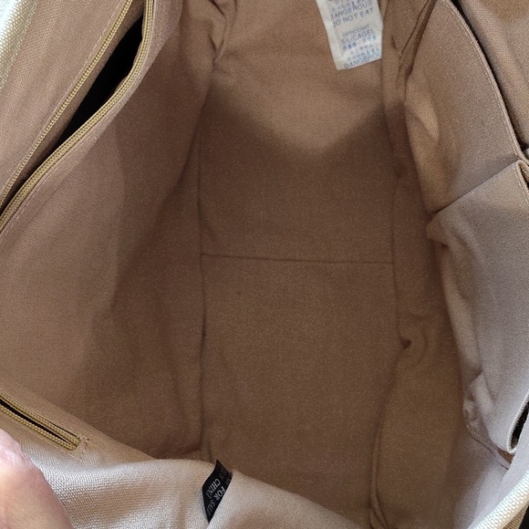 Fossil X OU Sooners Canvas Messenger Bag Tan Crimson OU Patch Adjustable Strap - Picture 8 of 9